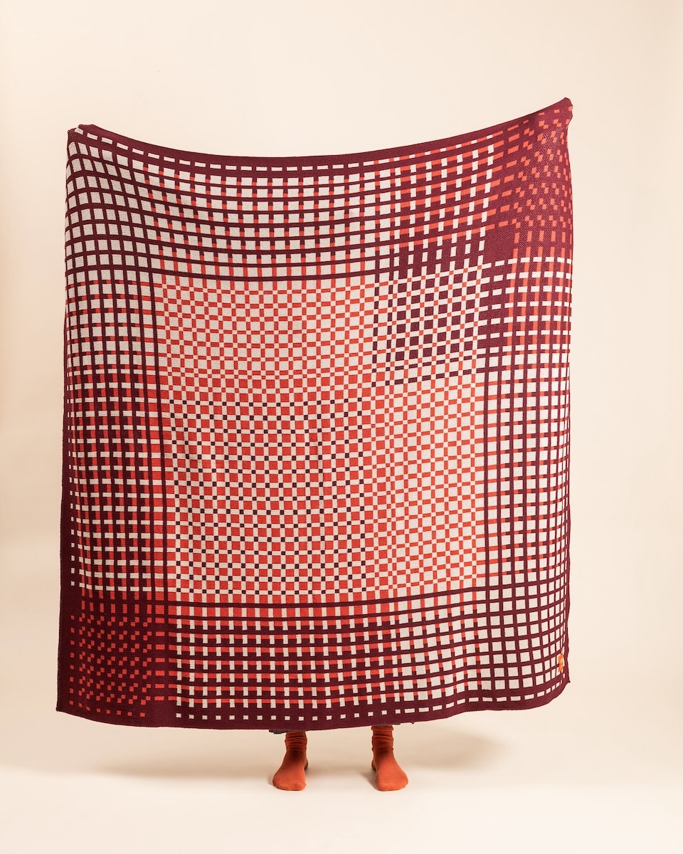 OMGingham Throw - Red ~ PRE-ORDER